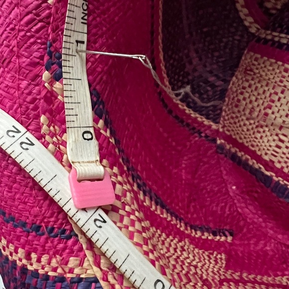 Colorful Pink Purple Straw Women Hat Lightweight Breathable - Picture 5 of 5